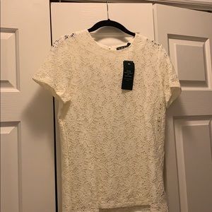 Ralph Lauren Cream lace blouse